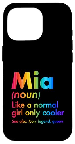 Mia Like A Normal Girl Only Cooler Queen First Name �X�}�z�P�[�X iPhone 16 Pro �p