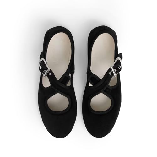 Ballet Flats with Strap Mary Jane Style Cute Round Toe, Comfortable Cross Strap Ballet Flats2