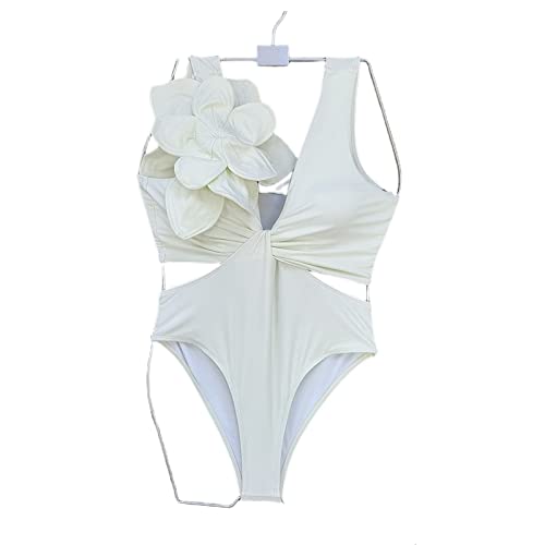 Maillot de bain 1 pièce femme fitness jaune et stripe dentelle filles