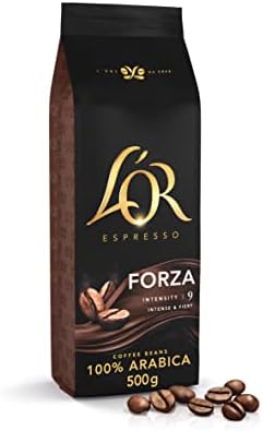 L'OR Espresso Forza Coffee Beans 500g Intensity 9