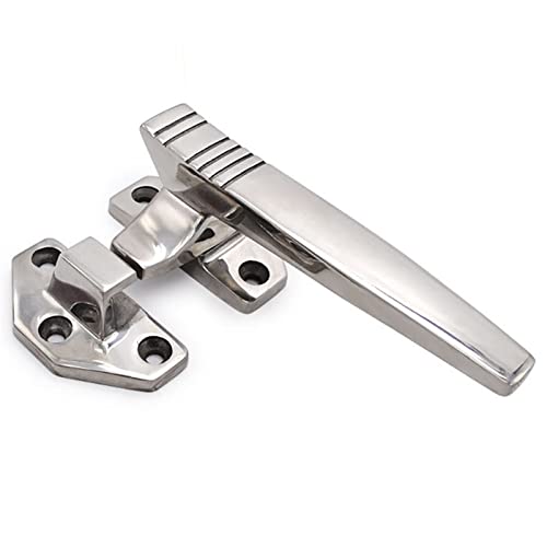 Cerradura para puerta de horno plano, solución a fugas de calor en acero inoxidable 105mm 6