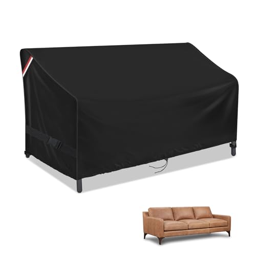 Outdoor Sofa Cover, 88 Inch Waterproof 3-Seater Bench Covers for Patio Loveseat, Couch, Glider, Heavy Duty Outside Furniture Couch Cover - 88" L x 33" W x 33" H
