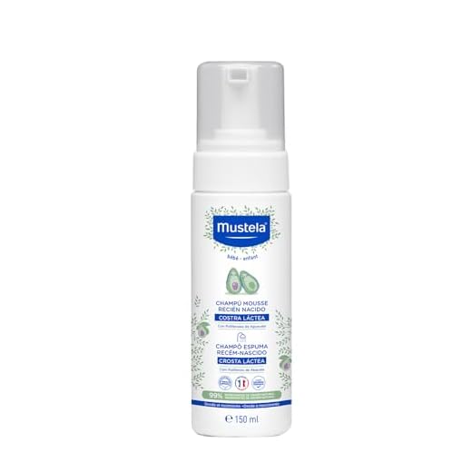 Mustela Shampoo Recém-Nascido 150 Ml - Xampu Textura Espuma Previne E Elimina A Crosta Láctea Dos Bebês - Vegano Feito Com 99% De Ingredientes De Origem Natural E Com Fórmula Biodegrável