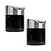 Mind Reader Mini Countertop Trash Can, 1.5 Liter/0.40 Gallon Capacity Swivel Lid, Recycling, Compost Bin, Desktop Organizer, Set of 2, Black