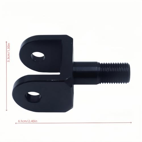 Teron 2 x Fußrastenhalter, Fußrasten-Klemmen, Ersatz für X160 X260, CNC-Aluminium-Peg-Halterung (schwarz)
