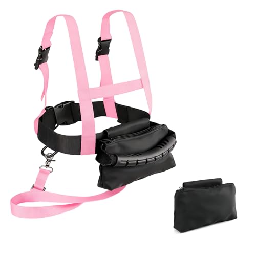 MRDEER Arnés de esquí para niños de 2 a 8 años, chaleco con 1 correa larga de 7 pies, fácil manejo para una distancia segura, versátil para esquí, snowboard, trineo, patinaje sobre hielo y ciclismo