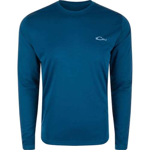 Drake Waterfowl Men's Icon Crew Americana Long Sleeve T-Shirt