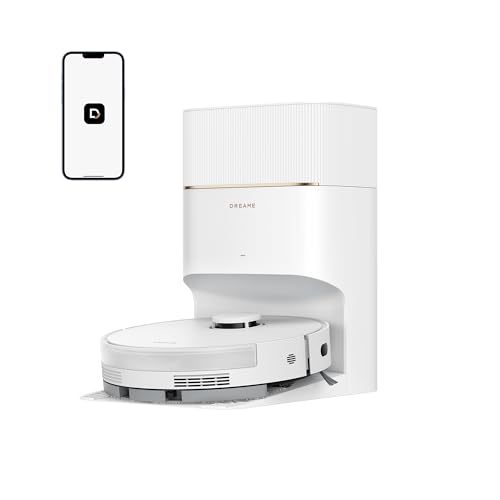 dreame D20 Pro Plus Saugroboter, 13.000 Pa Saugkraft, DuoBrush für Tierhaare, Eckenrein, Selbstentl,...