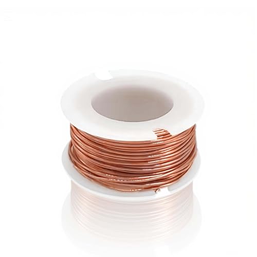 Nevoluxer Alambre de Cobre Esmaltado 0,2mm 10m | Hilo Magnético Aislado para Motores & Joyería | Alta Conductividad | Bricolaje Electrónico & Manualidades