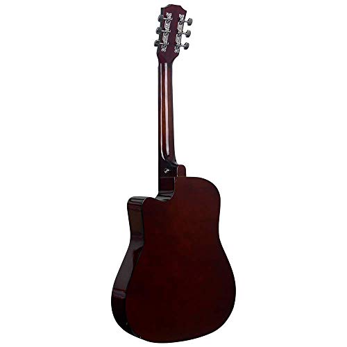 Image of (Refurbished) Blueberry 38C, 38 inch Acoustic Guitar Kit with Bag, Strap, One Pack Strings And Picks (Natural)