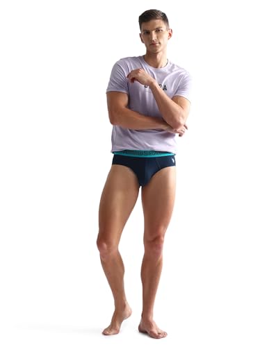 Image of U.S. Polo ASSN. Mens OEB04 Solid Cotton Spandex Underwear Briefs - Pack of 1