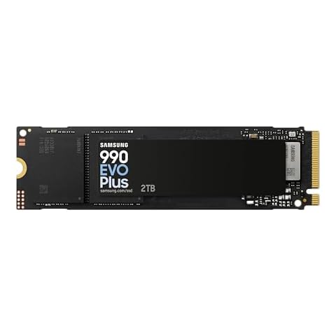 SAMSUNG 990 EVO Plus SSD 2TB, PCIe Gen 4x4, Gen 5x2 M.2 2280, Speeds Up-to 7,250 MB/s, Upgrade Storage for PC/Laptops, HMB Technology and Intelligent Turbowrite 2.0 Cover
