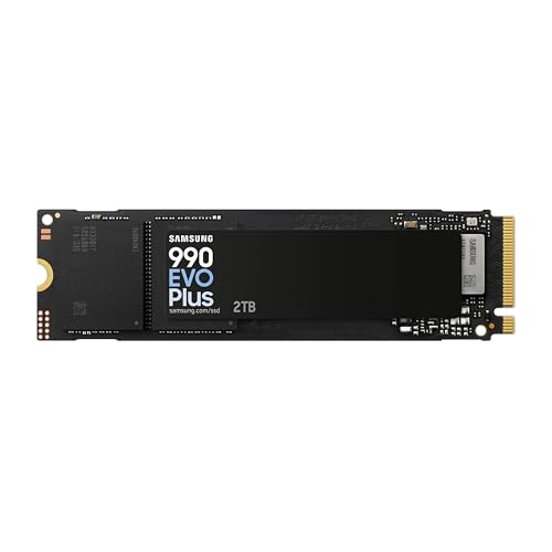 Samsung 990 EVO Plus SSD 2TB, PCIe Gen 4x4, Gen 5x2 M.2 2280, Speeds Up-to 7,250 MB/s, Upgrade Storage for PC/Laptops, HMB Technology and Intelligent Turbowrite 2.0, (MZ-V9S2T0B/AM) by Samsung - Used condition - US$309.00