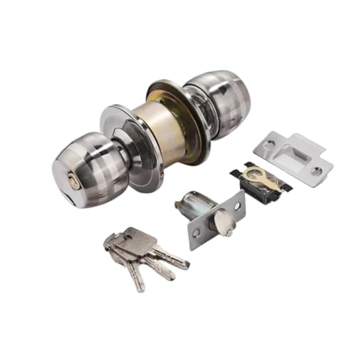 Serrure sphérique durable avec matériel de sécurité épais pour porte intérieure - 5