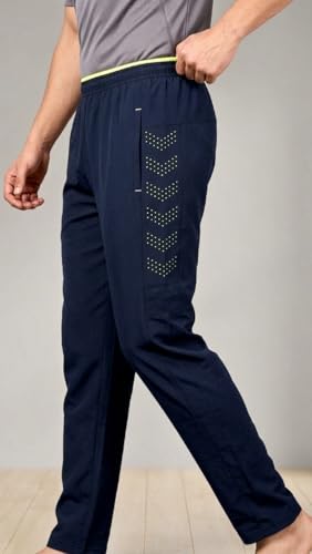 Image of Prince Sports Men's Chevron Pattern Track Pant | Sports, Gym & Casual Wear Lower for Men