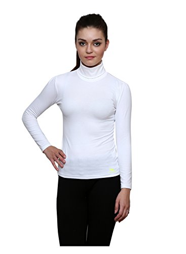 Image of LE BOURGEOIS Women Slim Fit Casual Full Sleeve Highneck /Turtle-Neck Cotton Top