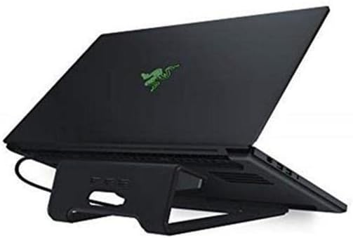 Laptop Stand Chroma: Customizable Chroma RGB Lighting - Ergonomic Design - Anodized Aluminum Construction - 3x Port USB 3.0 Hub - Matte Black