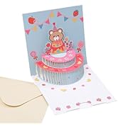 0GULUS ポップアップカード ３D グリーティングカード とびだす 立体 メッセージカード お祝い 誕生日 プロポーズ プレゼント 手紙 (バースデーキッズA)