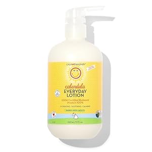 California Baby Calendula Lotion | 100{b13794532221bd7716b1630afd9d7d94fcba1925a8b0df34bdffa89758f7d763} Plant-Based | Very Soothing Baby Lotion for Sensitive Skin | Lavender Kids Lotion | Allergy Friendly | Organic Calendula + Aloe Vera | 562 mL / 19 fl. oz.