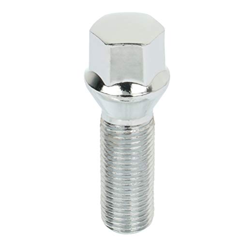 ECCPP Wheel Bolts 14x1.5 Lug Nuts 10 Pieces Silver Wheel Lug Shank Length 35mm fits for