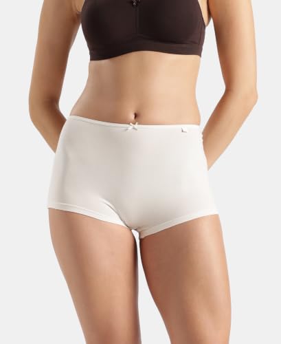 Image of Jockey SS04 Women High Coverage Super Combed Cotton Elastane Stretch Boy Leg (Pack of 2)