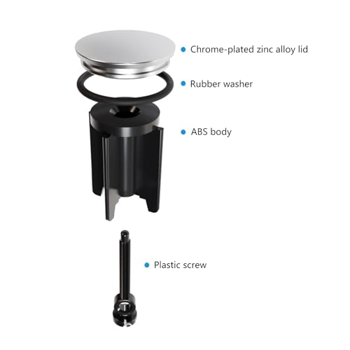 Tapón para desagüe de lavabo con filtro anti-obstrucción miniatura 6