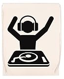 Écologique, réutilisable DJ Mains en l\'air Beige Sac de Sport Voyage Durable et Respectueux de l\'environnement Drawstring Gym Bag