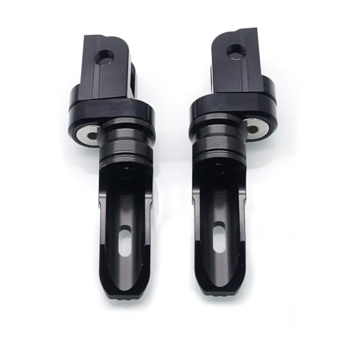 Image of MZS Motorcycle Foot Pegs Front 360 Roating Rider Footpegs Rest Pedal Black CNC Compatible with F900R, F900XR, Rninet, R nine T Scrambler /Pure, S1000R, S1000RR
