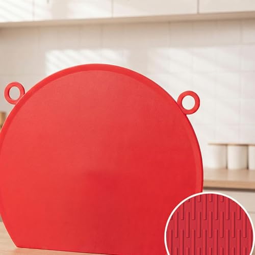 Planche à découper avec tapis silicone égouttoir pour plan propre - 8
