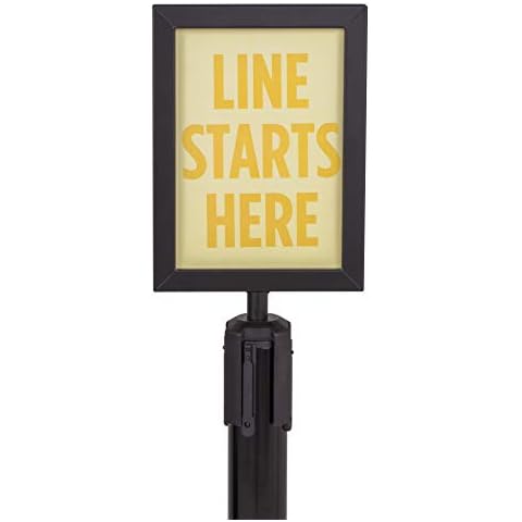 US Weight - U2507 Steel Frame Sign Holder compatible ONLY with Steel stanchions (will not fit Sentry series or other stanchion brands) Cover