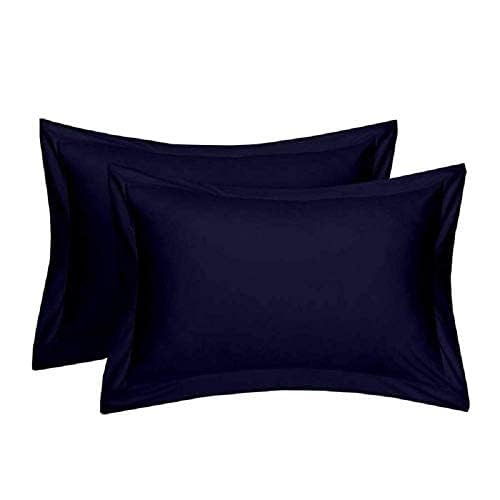Edenwald Pillow Cover Set of 2 Cotton (400 TC) with Zip Closure,(17 x 27 Inches, Navy, Set of 2 Pieces, Cotton, Zip Closure) Cotton Pillowcase Breathable Hotel Quality Pillowcover (B0CCY697X3) Amazon Price History, Amazon Price Tracker