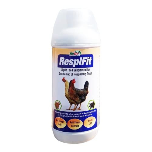 REFIT ANIMAL CARE Cattle & Poultry Respiratory Medicine Supplement Syrup for Cough, 1 LTR, Respifit, 1 Piece