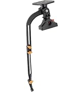 Xproutdoor Kayak/SUP Transducer Mounting Arm with Gear-Head, Universal Fishfinder Mount, Black (M...