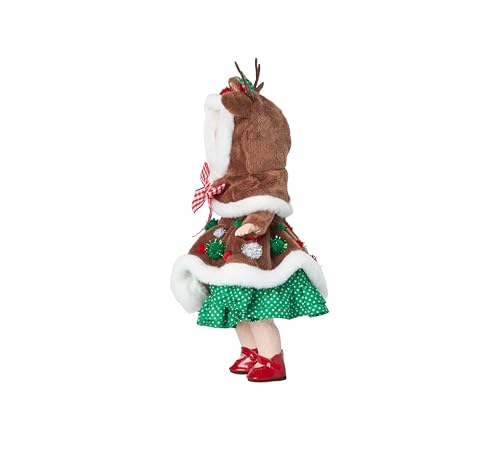 Muñeca coleccionable Christmas Deer de 8 pulgadas miniatura 3