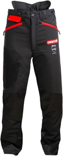OREGON WAIPOUA - Pantalon de Protection pour Tronçonneuse, Réglable, Renforcé et Respirant, Protection de Type 1 Classe A