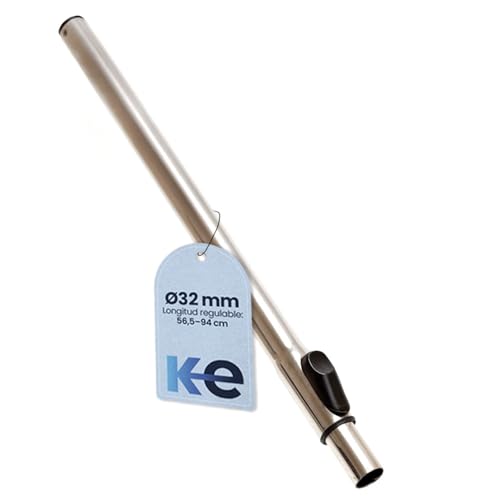 ANAKEL HOME Repuesto Tubo Aspiradora Universal Compatible con Aspirador AEG, Bosch, Miele, Philips, Rowenta... | Ø32 mm, Acero Inoxidable, Longitud Regulable 56.5-94 cm