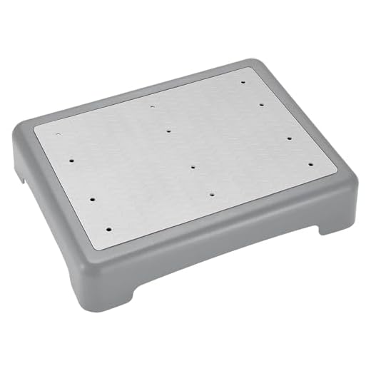 CAAGGMM Non-Slip Half Step, Entry Aid Step Stool, Non-Slip Mobility Step Platform, Portable Climbing Aid Stairs Step, Load Capacity of up to 200 kg, for Bathtub, Car, Grey