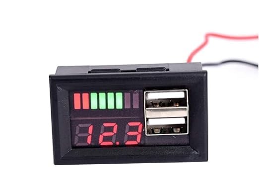 SP Electron 12V DC Digital Voltmeter Voltage Battery Panel Meter with - Image 2