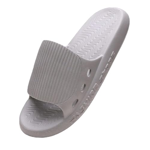 CYN Pantoufles Antidérapantes pour Femmes Et Hommes, Marcher sur des Pantoufles, intérieur, antidérapant, Anti-Puanteur, Maison, Pantoufles froids-Thé au Lait_43EU-44EU