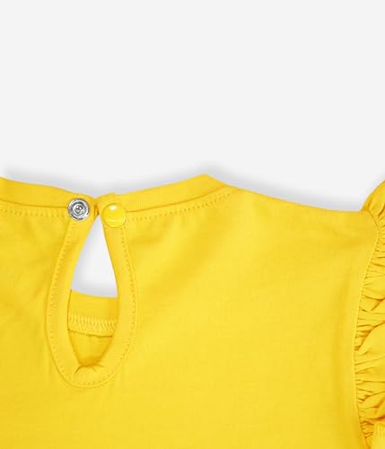 Image of YUV Infant Baby Girl's 100% Cotton Printed Multicolor Regular Fir T-Shirts (Pack of 3) - 0 to 24 Months