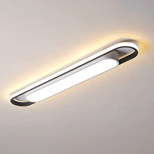 Luminaire de plafond de salon linéaire en métal pour éclairer efficacement les pièces sombres