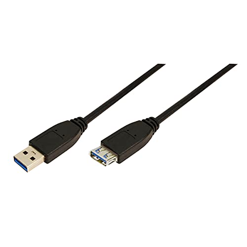 Logilink 2M Usb A - Usb A 3.0 F/M Cavo Usb Nero