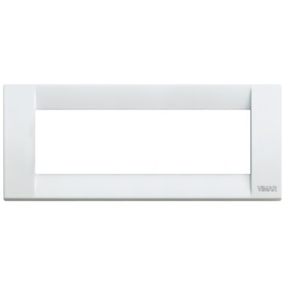 Vimar Serie Idea – Placca Classica 6 modulo metallo bianco