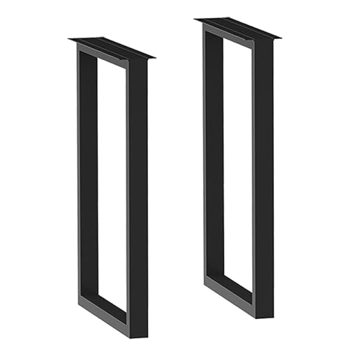 Patas de Mesa de Metal para armar fácilmente, con Tornillos de Montaje y pies Ajustables, Ideales para mesas de Centro y Muebles de Sala de Estar, Color Negro, 30 x 100 cm (1 Paquete).
