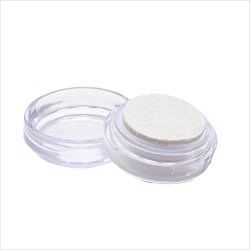SUL Castor Caster Cup With Felt Pad Non Slip Floor Protector Glide For Chair Leg, Sofa Protect Wood Laminate Floor Tile Lino Floor From Scratch Dimension 50mm -8pk – Clear