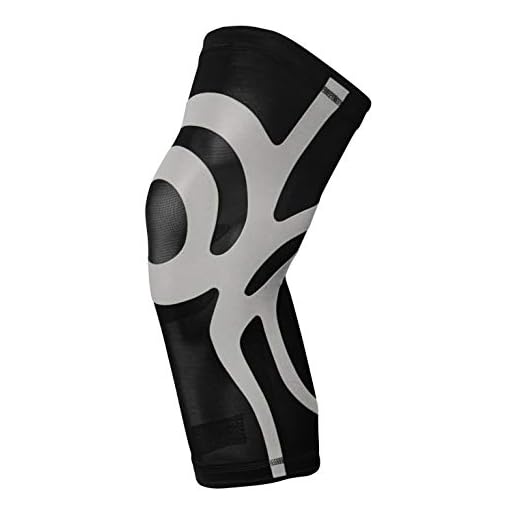 BODYVINE unisex – vuxna ultratunn kompression plus kompression knä bandage med power band stabilisator tejp, grå, XXL