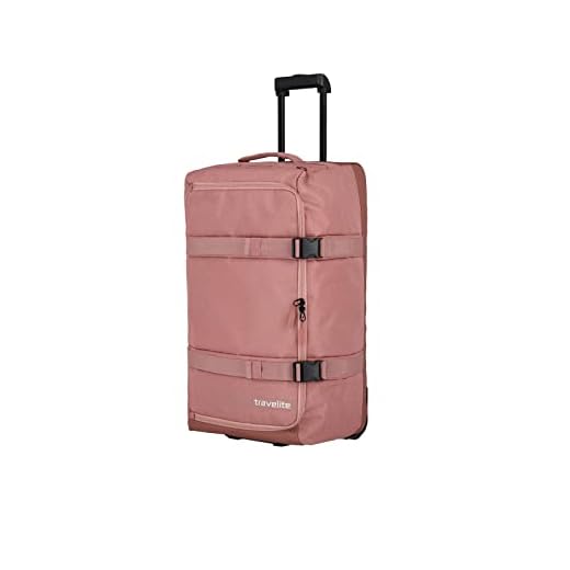 Travelite Bolsa de Viaje Trolley, Talla L, Serie de Equipaje KICK OFF: Bolsa de Viaje Práctica con Ruedas Para Vacaciones y Deportes, 68 cm, 65 Litros