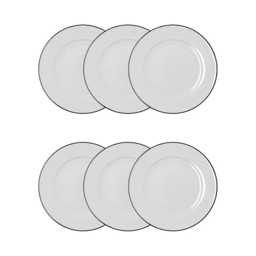 Bidasoa SET 6 PLATOS LLANOS PORCELANA