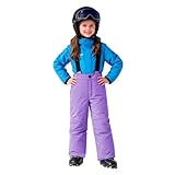 Nidddiv Leotardos para niñas 152 monos para niñas y niñas, adecuados para deportes al aire libre, ropa cotidiana, ropa de invierno y esquí. Pantalones de gimnasia para niñas cortos, morado, 5-6 años