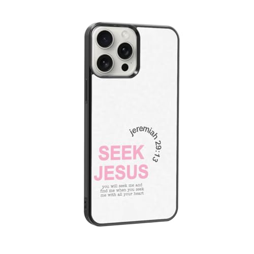 qizjio Bible Verse Phone Case Shockproof Protective Christian Jesus Cases for iPhone 15 Pro Max